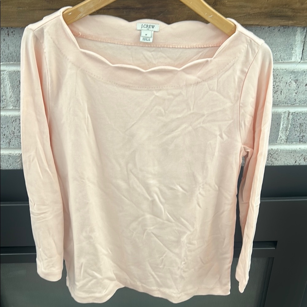J.Crew scalloped top
